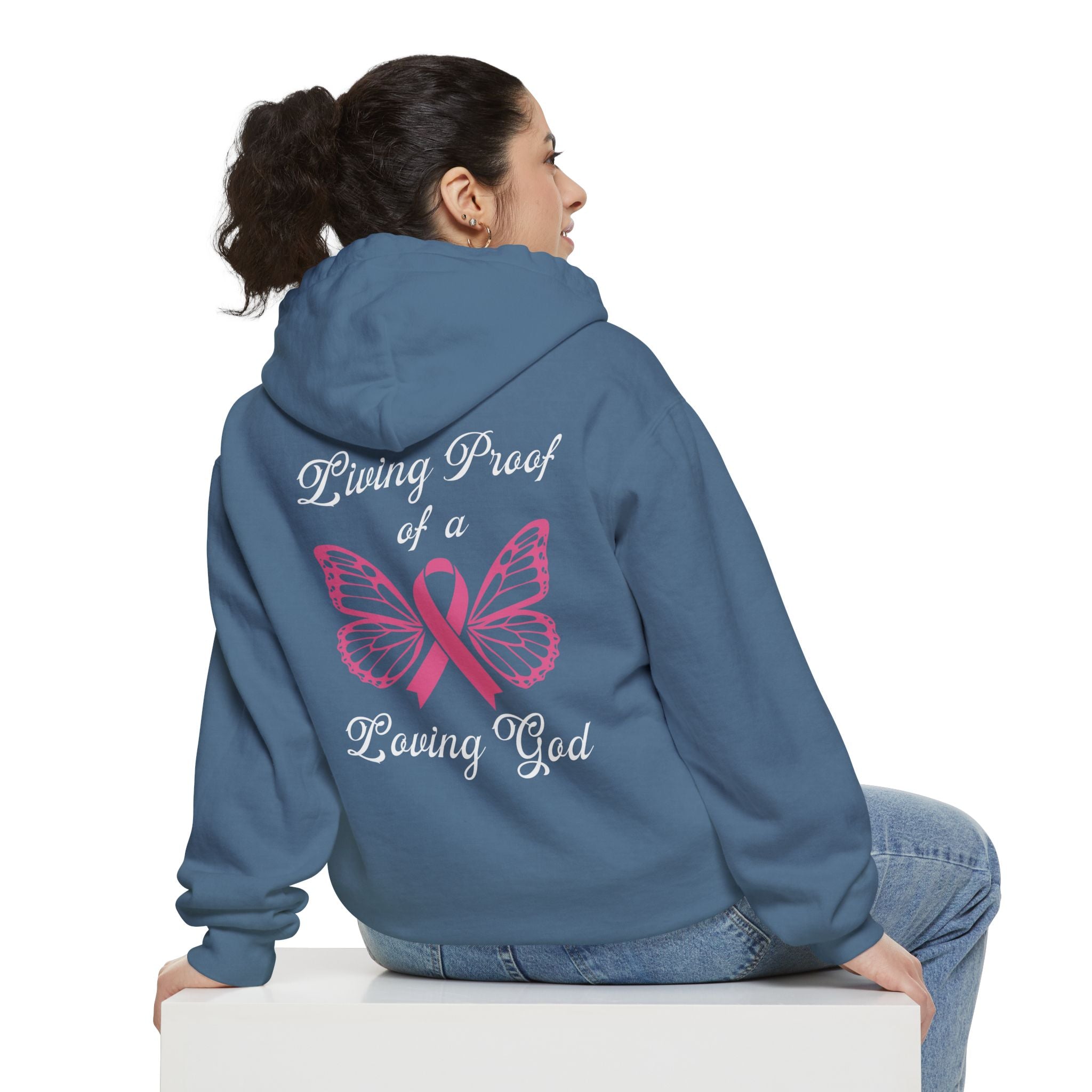 Living Proof Of A Loving God Butterfly Unisex Relaxed Fit Hoodie