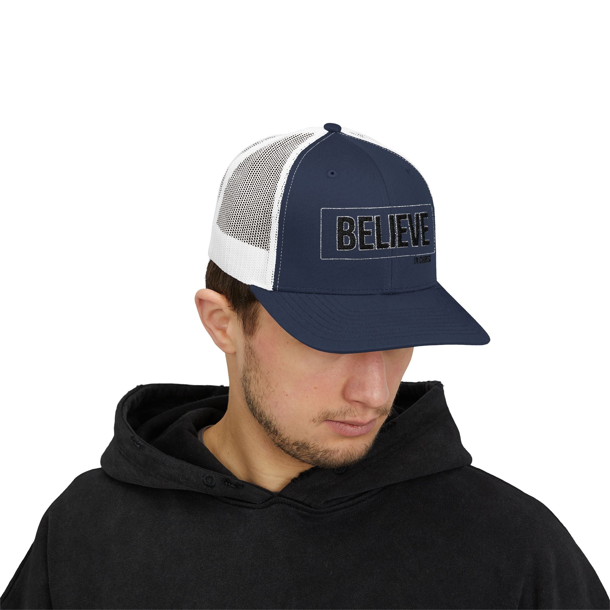 Believe In Christ Snapback Trucker Hat