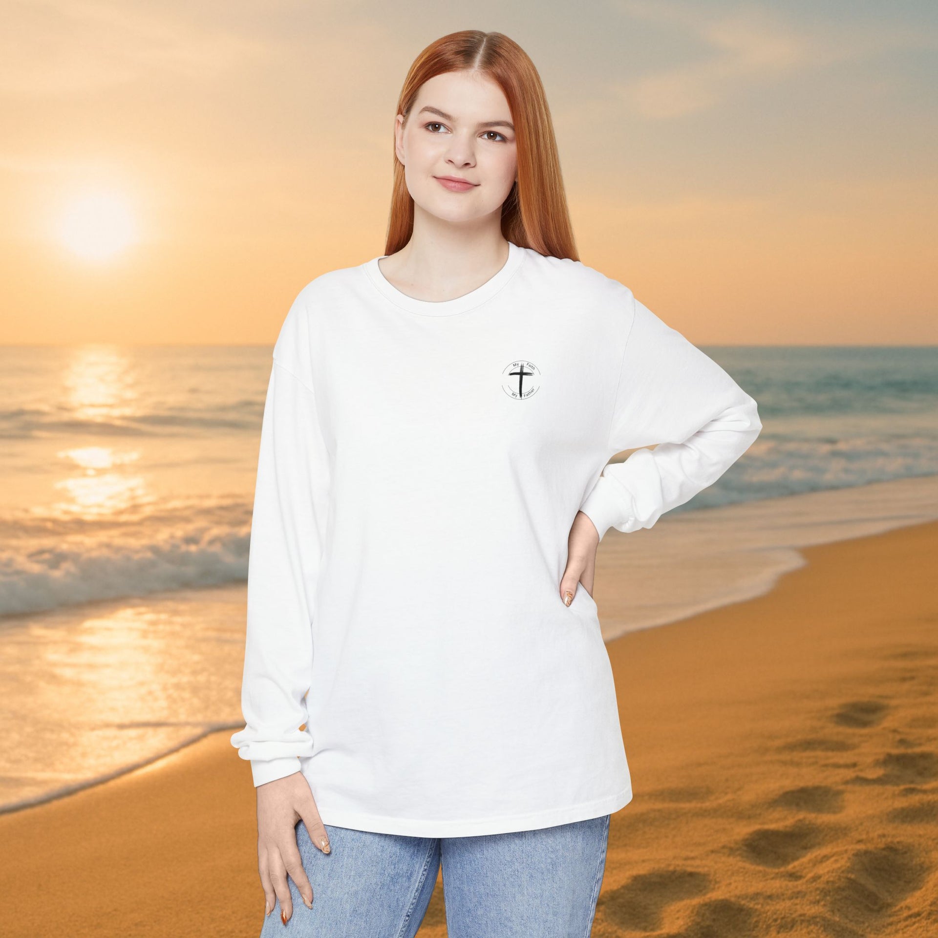 All I Need Unisex Relaxed Fit Long Sleeve T-Shirt - My Faith My Father