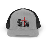 God + USA Snapback Trucker Hat - My Faith My Father