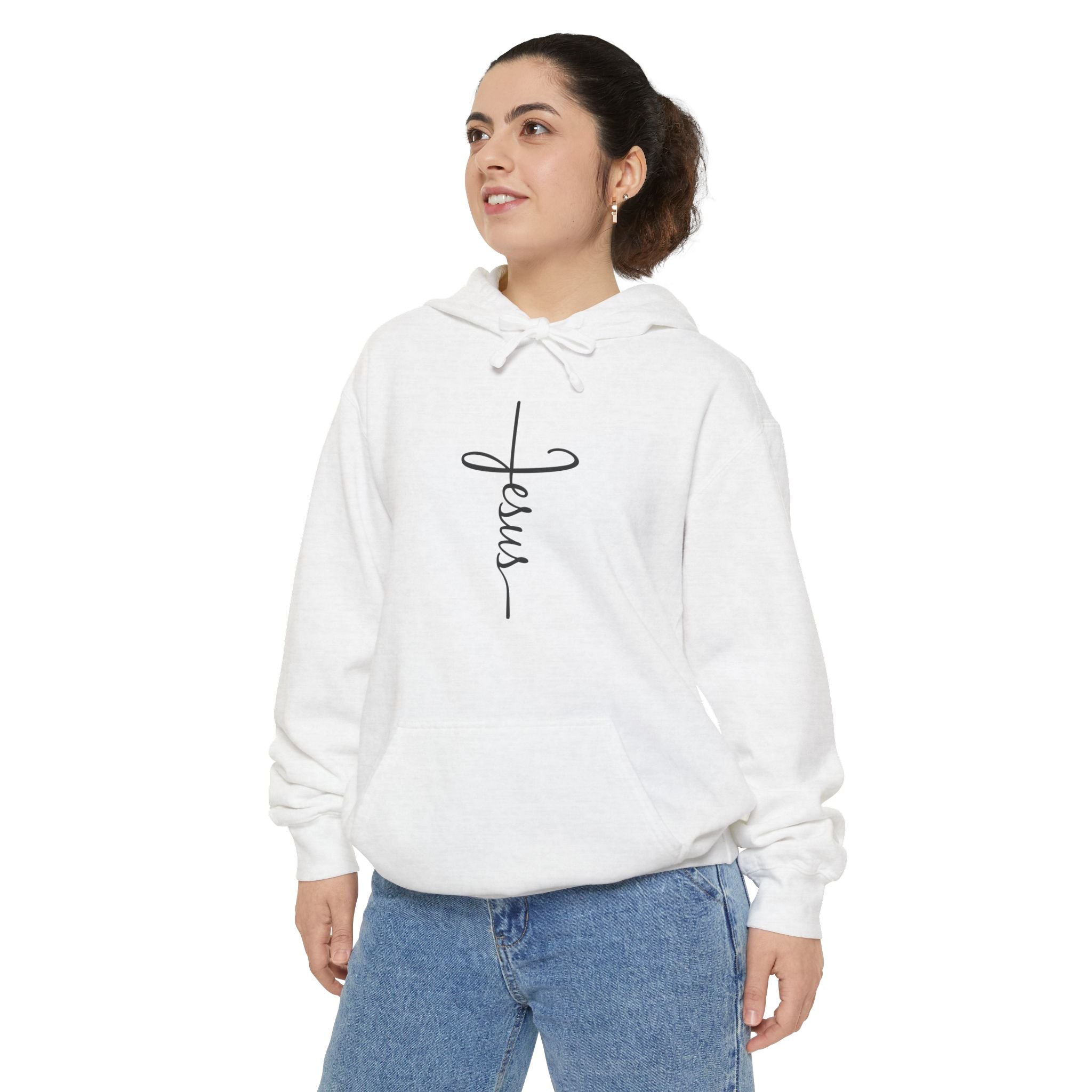 Jesus Cross Unisex Relaxed Fit Hoodie