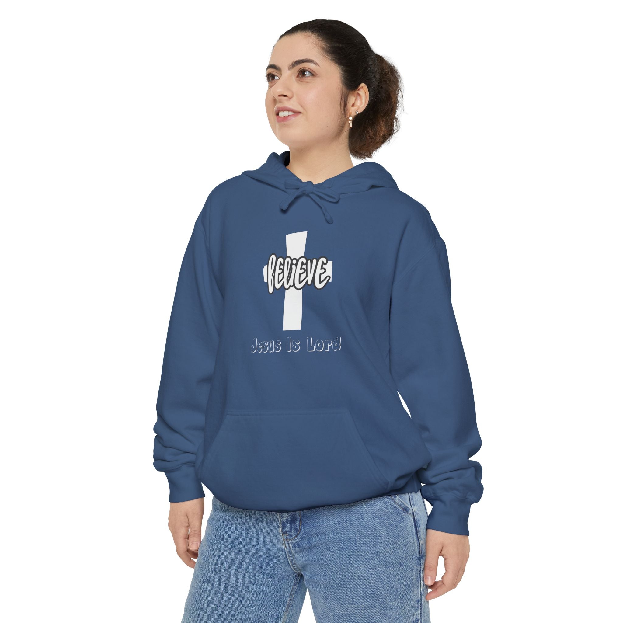 Believe Jesus Is Lord Unisex Relaxed Fit Long Sleeve T-Shirt