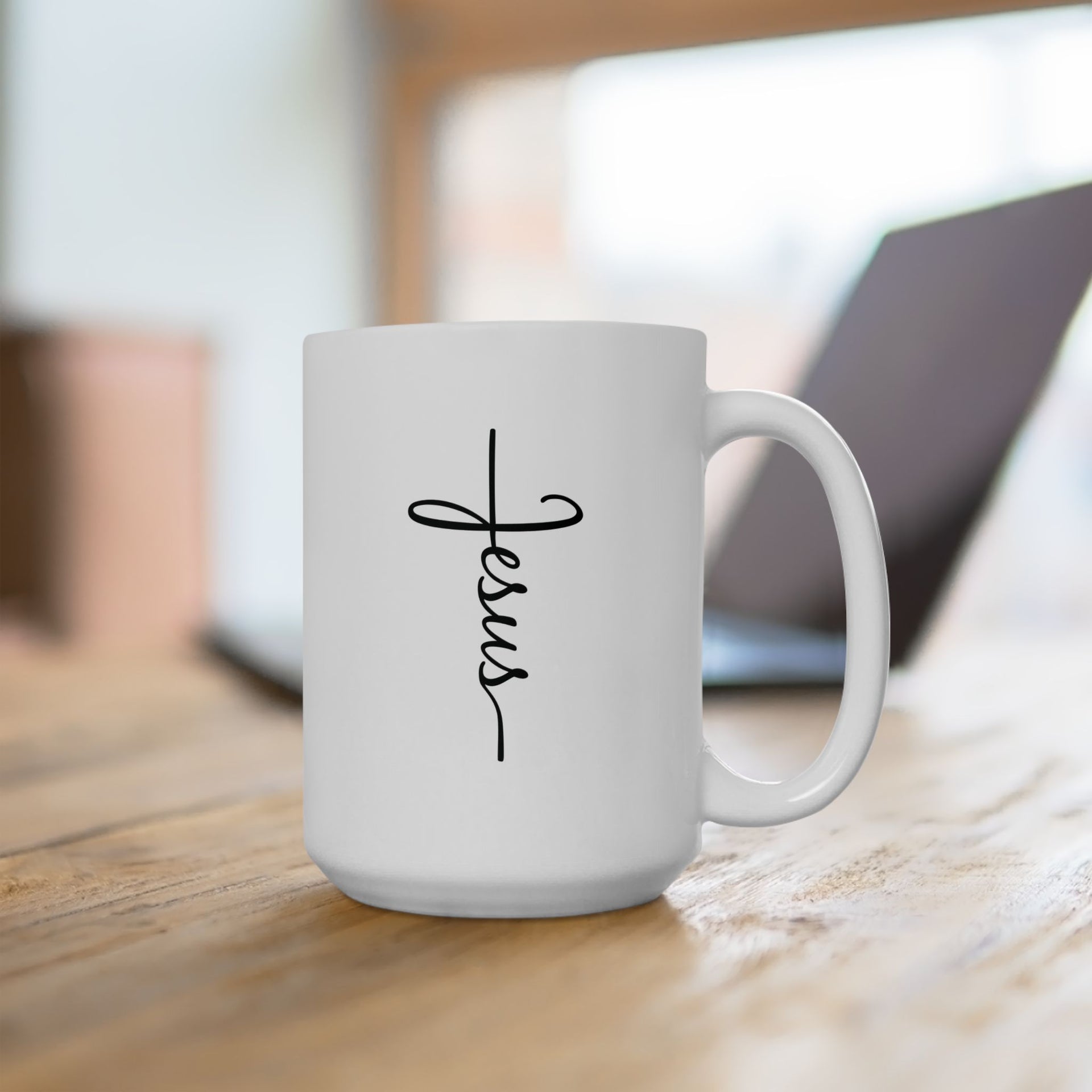 Jesus Cross Ceramic Mug - My Faith My Father