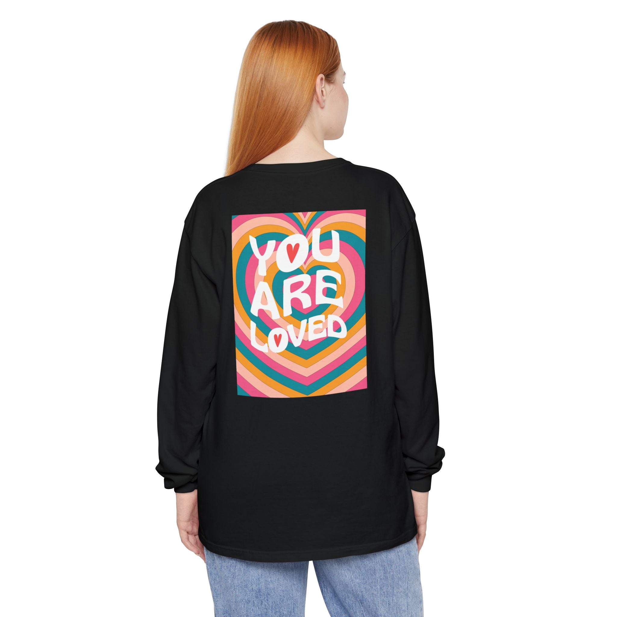 You Are Loved Retro Unisex Relaxed Fit Long Sleeve T-Shirt