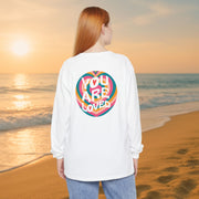 You Are Loved Retro Unisex Relaxed Fit Long Sleeve T-Shirt - My Faith My Father