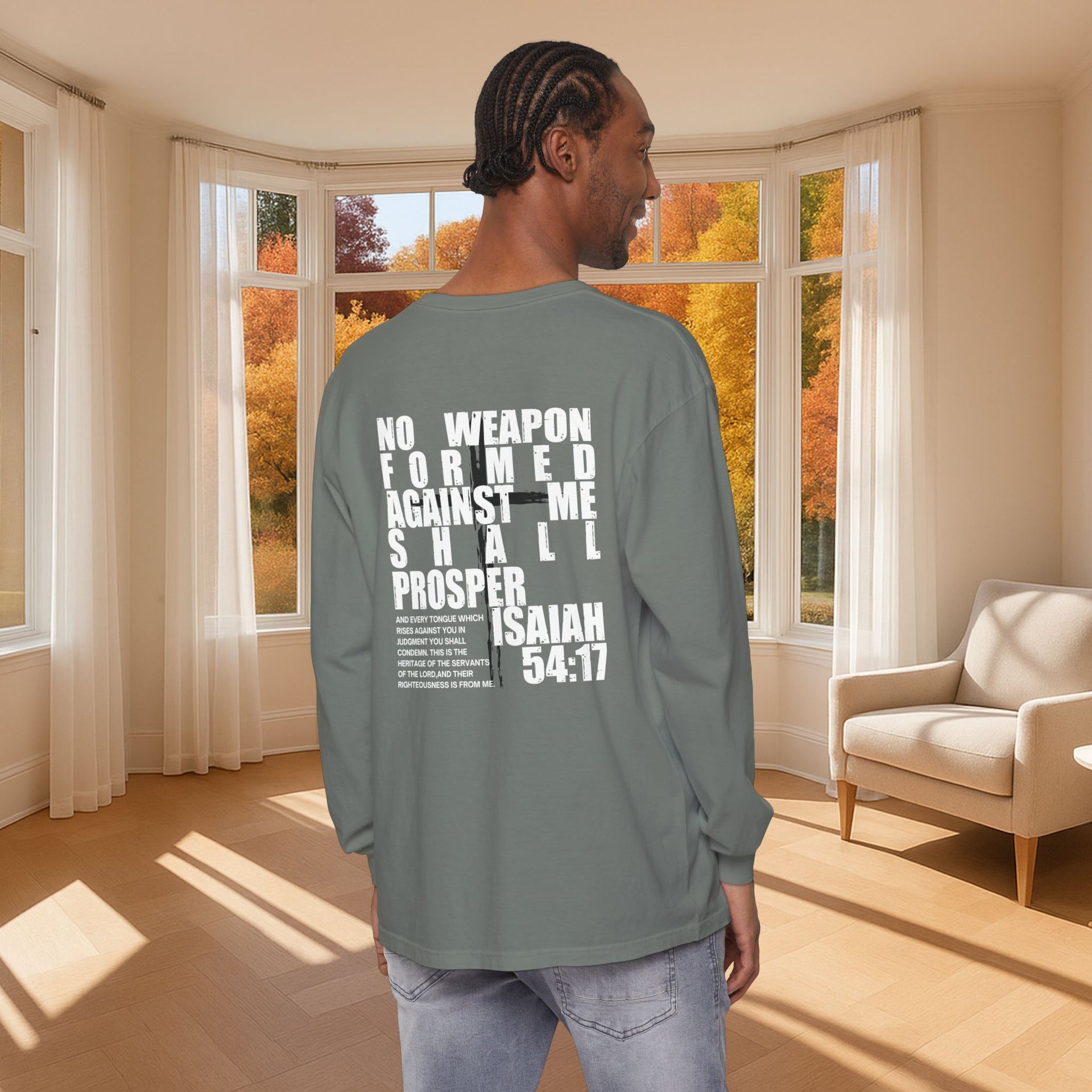 Isaiah 54:17 Unisex Long Sleeve T-Shirt - My Faith My Father