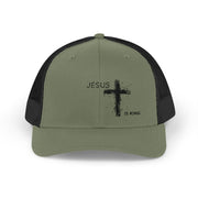 Jesus is King Snapback Trucker Hat - My Faith My Father
