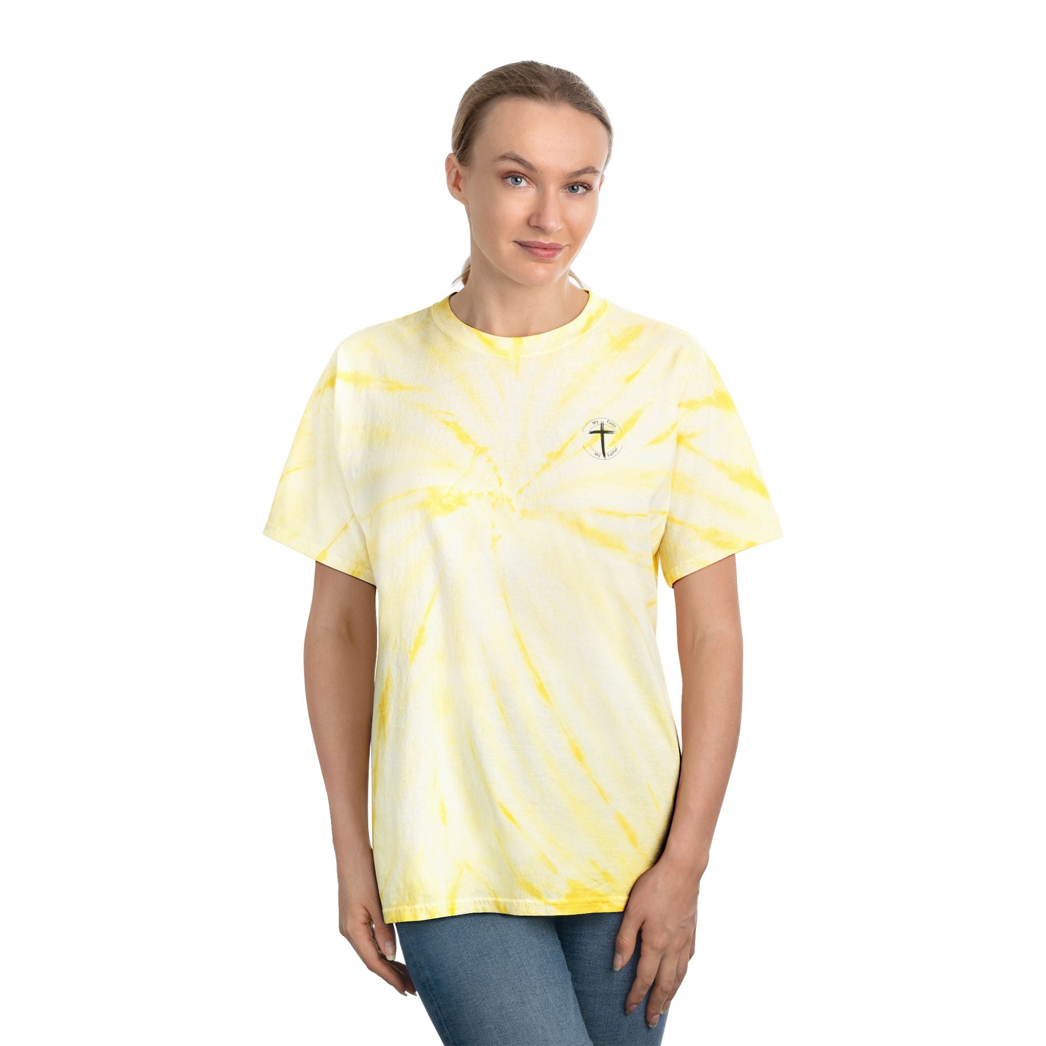 All I Need Is Coffee and Jesus – Unisex Christian Tie-Dye T-Shirt | Faith & Coffee Cyclone Tee