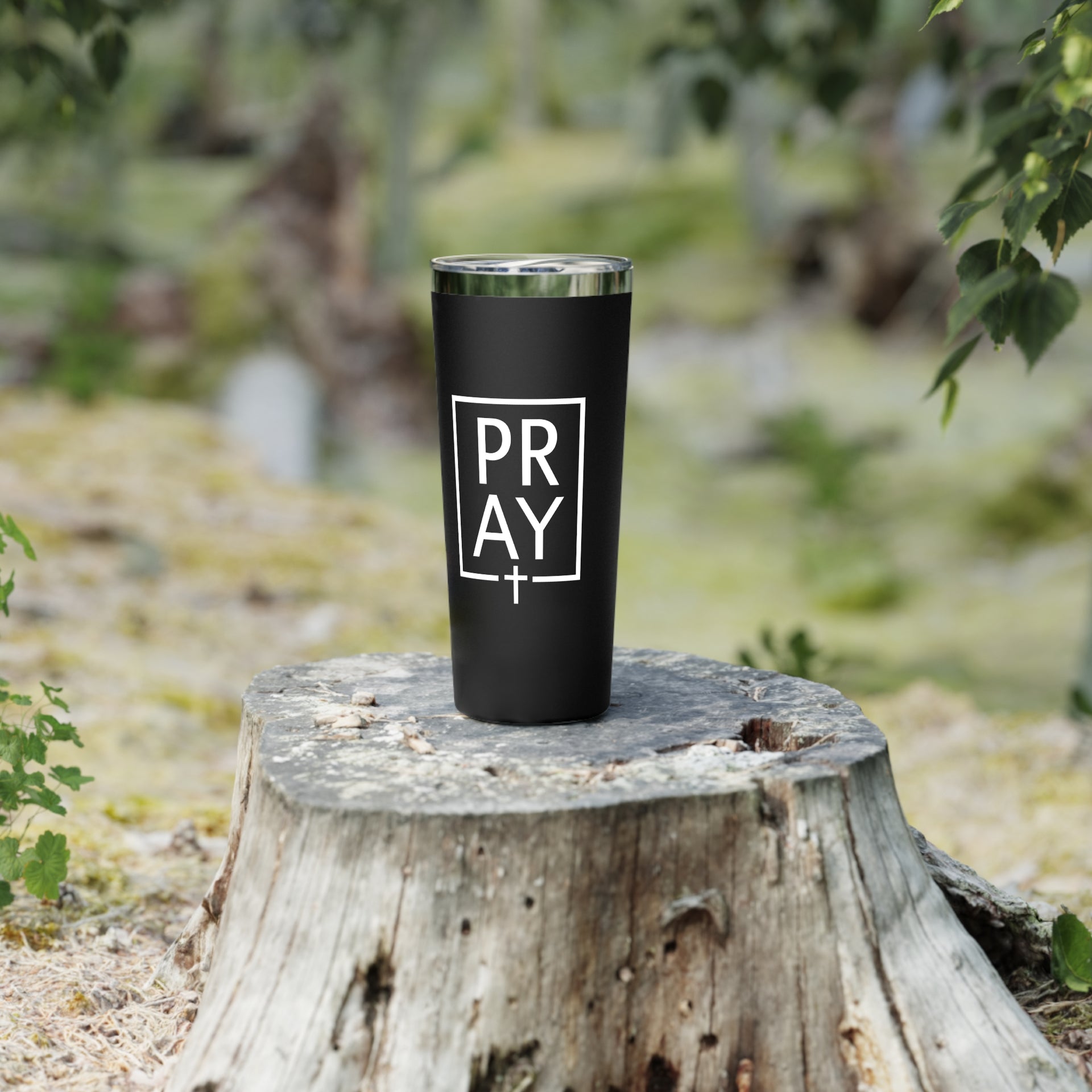 Pray + Cross 22oz Copper Vacuum Insulated Travel Mug - My Faith My Father