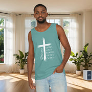 You Are Known, Loved, Worthy, Chosen, Enough Unisex Relaxed Fit Tank Top - My Faith My Father