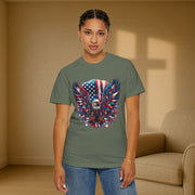 Eagle with Flag Unisex Relax Fit T-Shirt - My Faith My Father