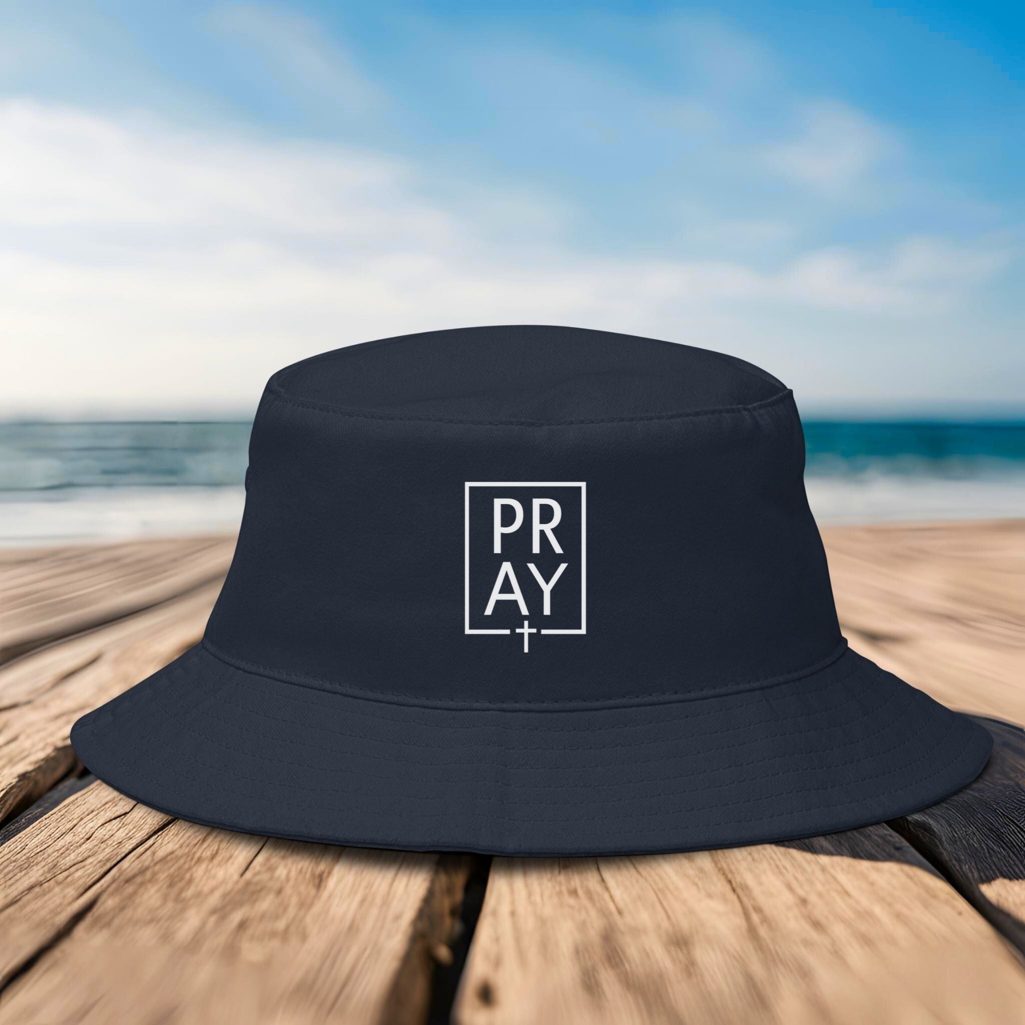 Pray + Cross Bucket Hat