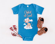 Child of God Infant Onesie, Baby Bodysuit, Newborn Outfit, Christening Gift, Cute Baby Clothes - My Faith My Father