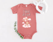 Child of God Infant Onesie, Baby Bodysuit, Newborn Outfit, Christening Gift, Cute Baby Clothes - My Faith My Father