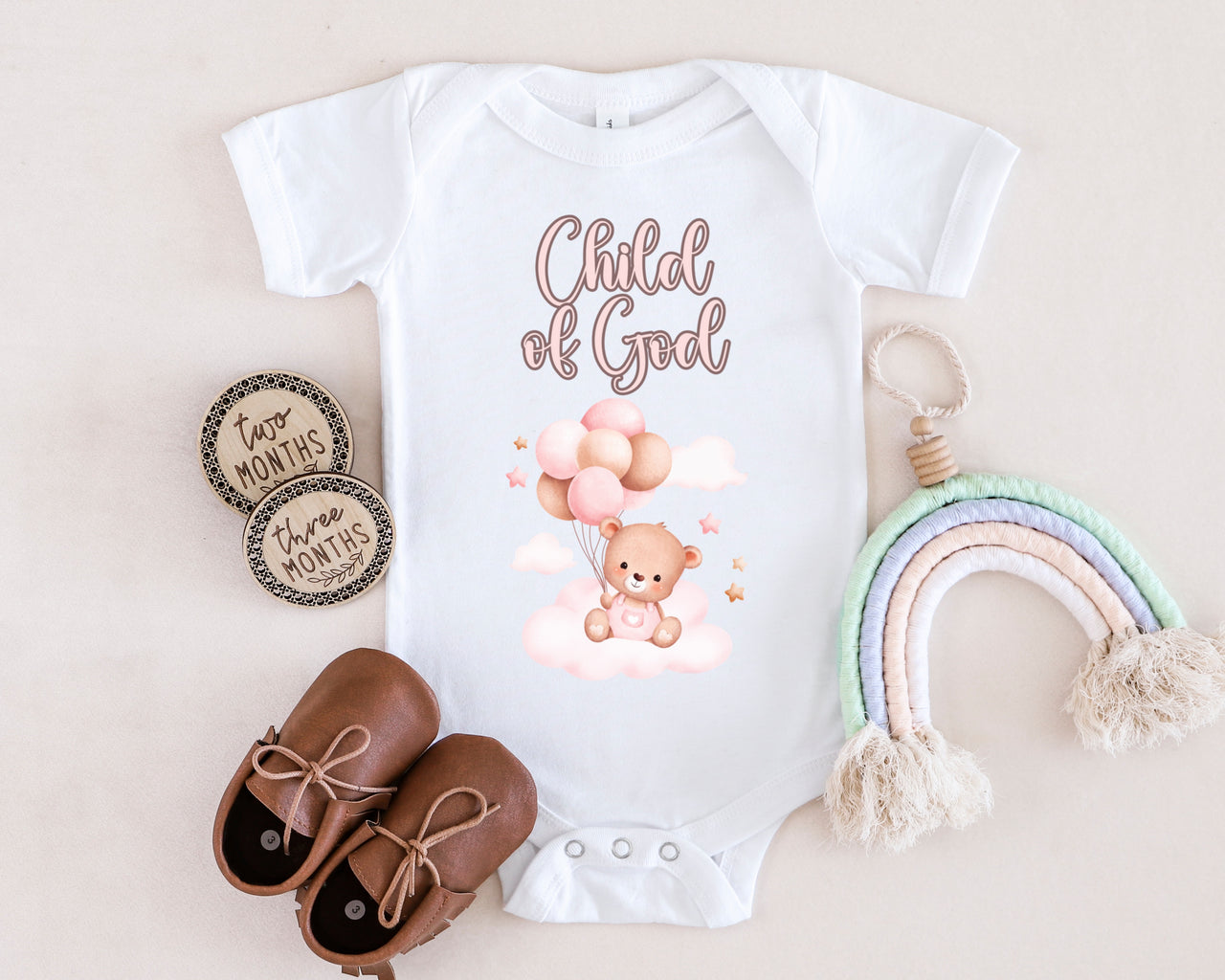 Child of God Infant Onesie, Baby Bodysuit, Newborn Outfit, Christening Gift, Cute Baby Clothes - My Faith My Father