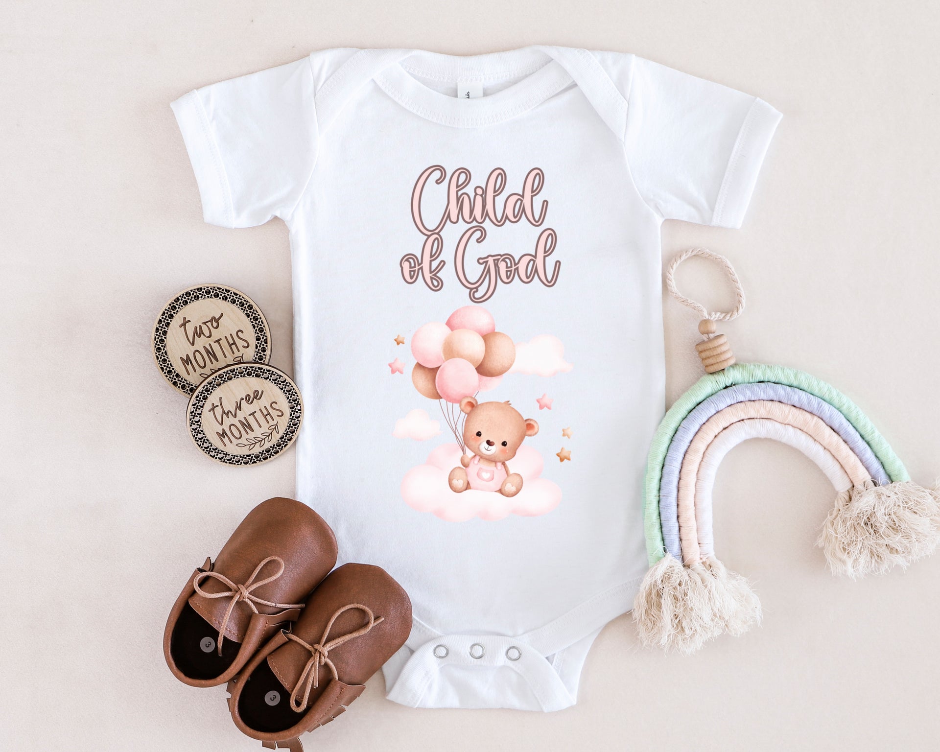 Child of God Infant Onesie, Baby Bodysuit, Newborn Outfit, Christening Gift, Cute Baby Clothes - My Faith My Father