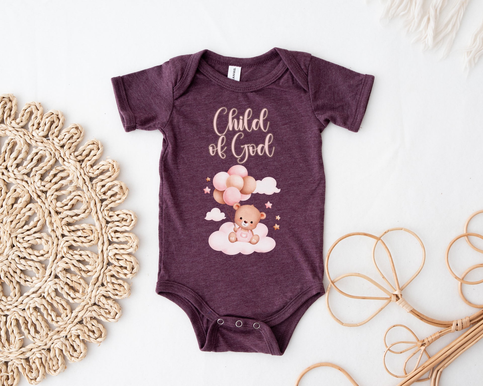 Child of God Infant Onesie, Baby Bodysuit, Newborn Outfit, Christening Gift, Cute Baby Clothes - My Faith My Father