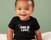 God is Love Onesie, Faith Based Infant Jersey - My Faith My Father