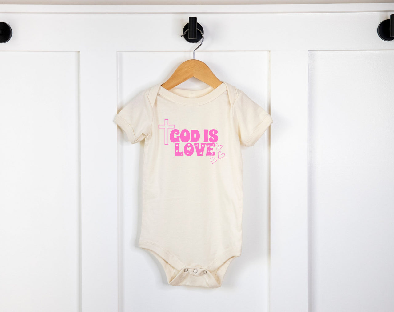 God is Love Onesie, Faith Based Infant Jersey - My Faith My Father
