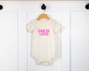 God is Love Onesie, Faith Based Infant Jersey - My Faith My Father