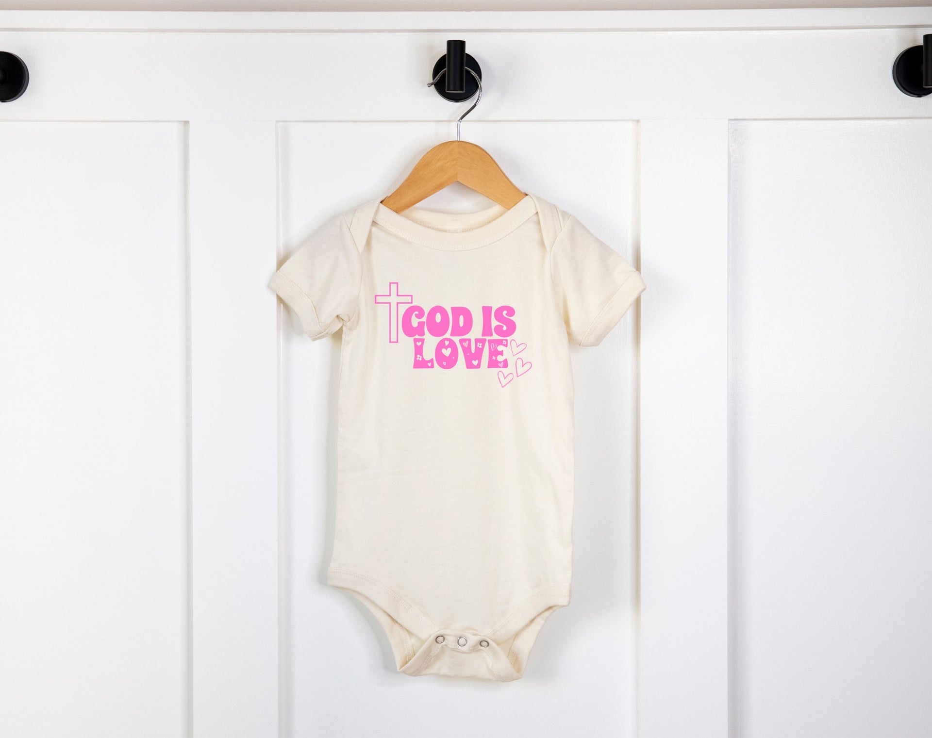 God is Love Onesie, Faith Based Infant Jersey - My Faith My Father