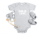 God is Love Onesie, Faith Based Infant Jersey - My Faith My Father