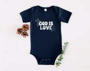 God is Love Onesie, Faith Based Infant Jersey - My Faith My Father