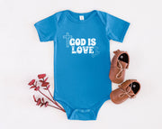 God is Love Onesie, Faith Based Infant Jersey - My Faith My Father