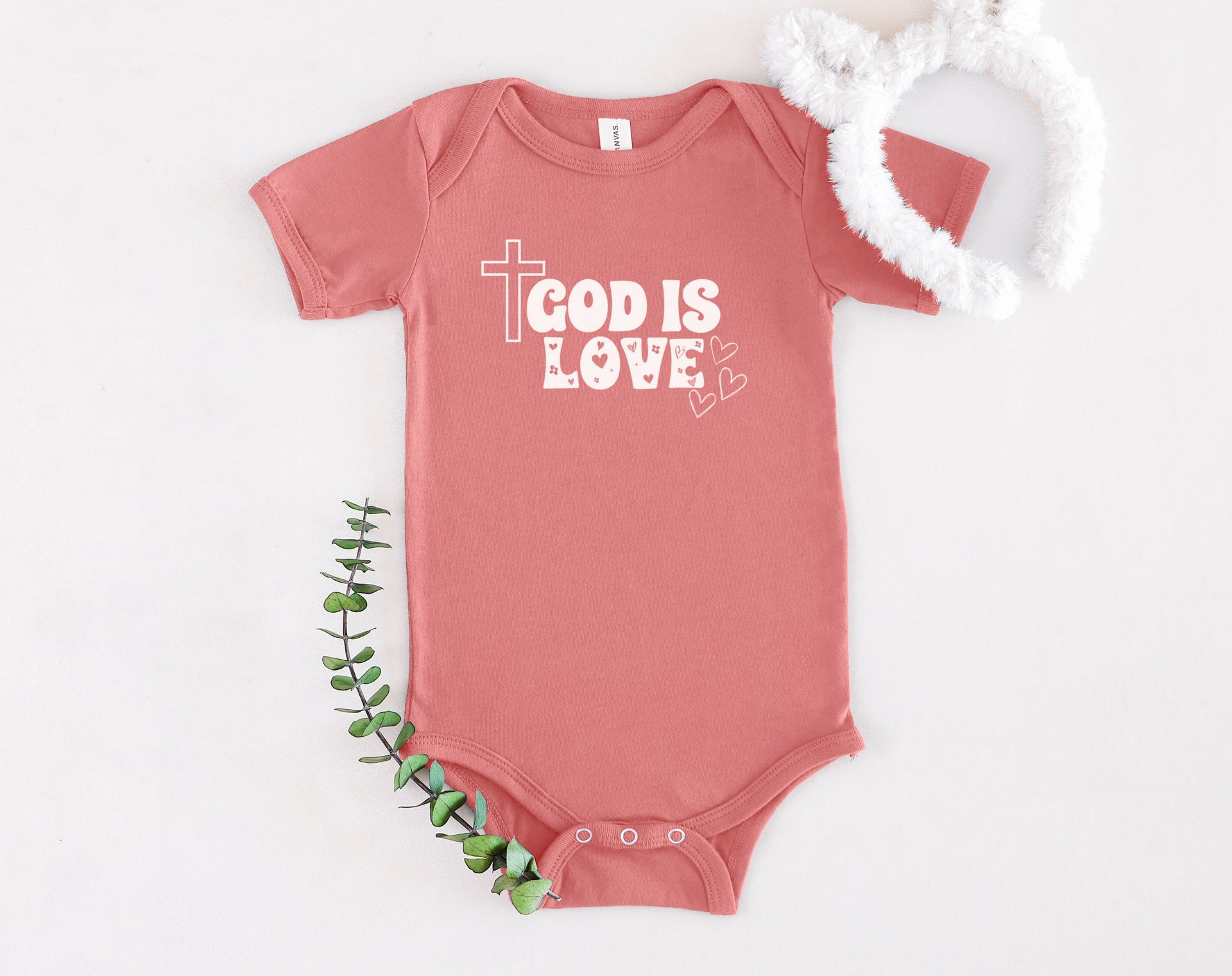 God is Love Onesie, Faith Based Infant Jersey - My Faith My Father