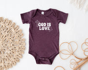 God is Love Onesie, Faith Based Infant Jersey - My Faith My Father