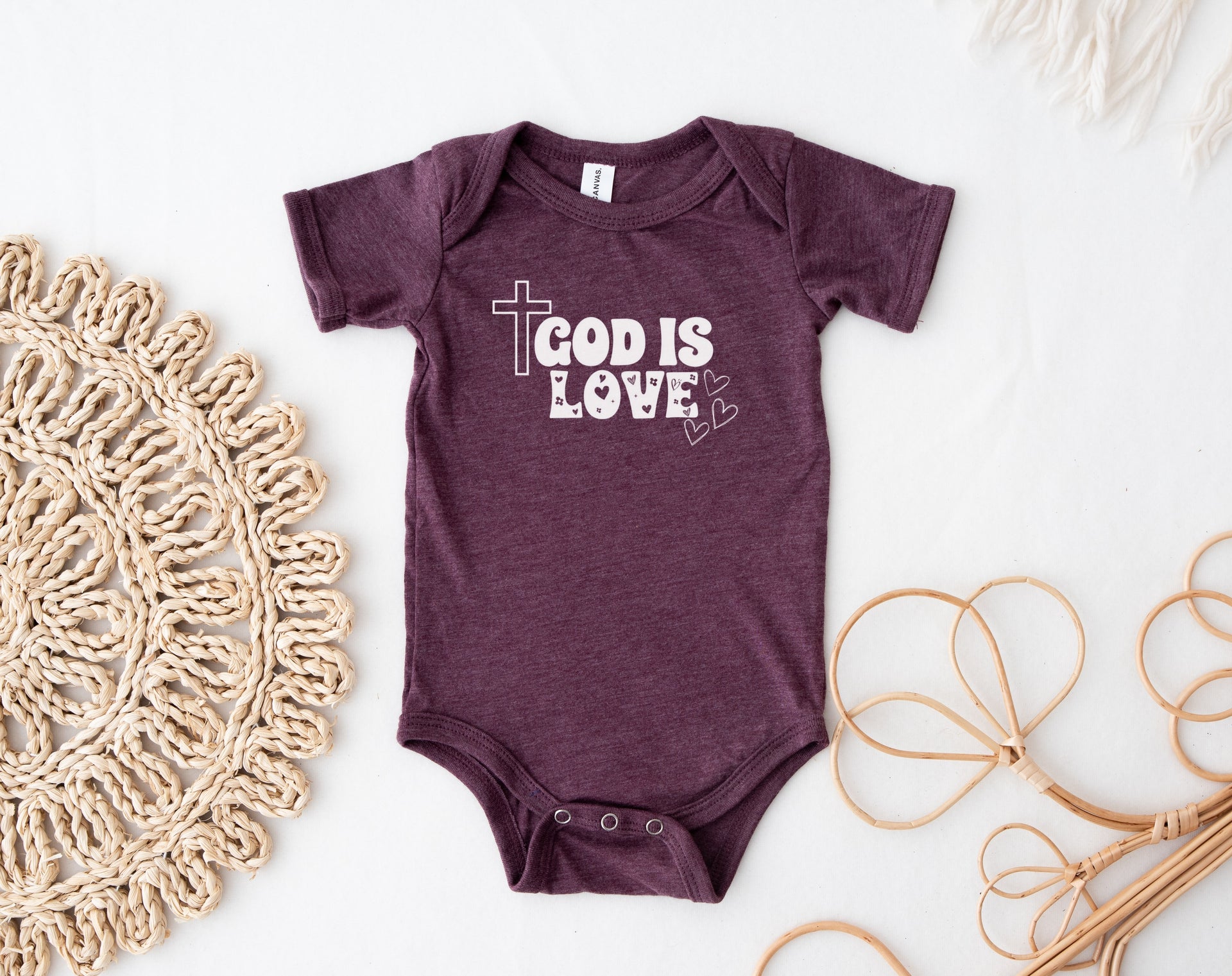 God is Love Onesie, Faith Based Infant Jersey - My Faith My Father