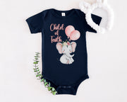 Child of Faith Infant Onesie, Cute Infant Onesie, Newborn Gift, Baby Shower Outfit, - My Faith My Father