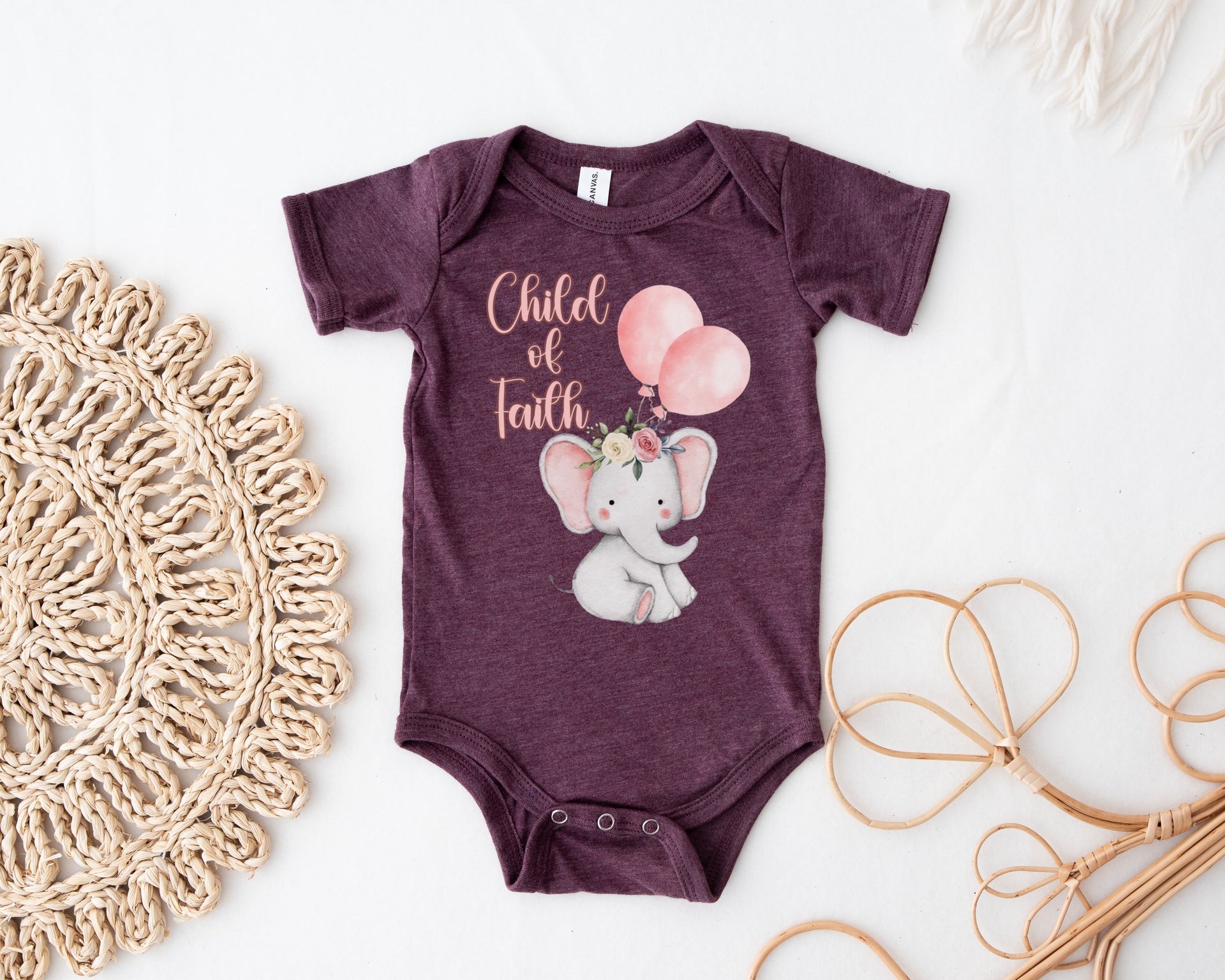 Child of Faith Infant Onesie, Cute Infant Onesie, Newborn Gift, Baby Shower Outfit, - My Faith My Father