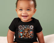 July 4th Cow Festive Onesie - My Faith My Father