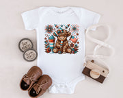 July 4th Cow Festive Onesie - My Faith My Father