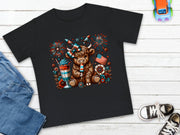 July 4th Cow Baby Short Sleeve T-Shirt - My Faith My Father