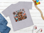 July 4th Cow Baby Short Sleeve T-Shirt - My Faith My Father