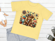 July 4th Cow Baby Short Sleeve T-Shirt - My Faith My Father