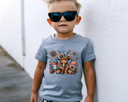 July 4th Cow Toddler T-Shirt - My Faith My Father