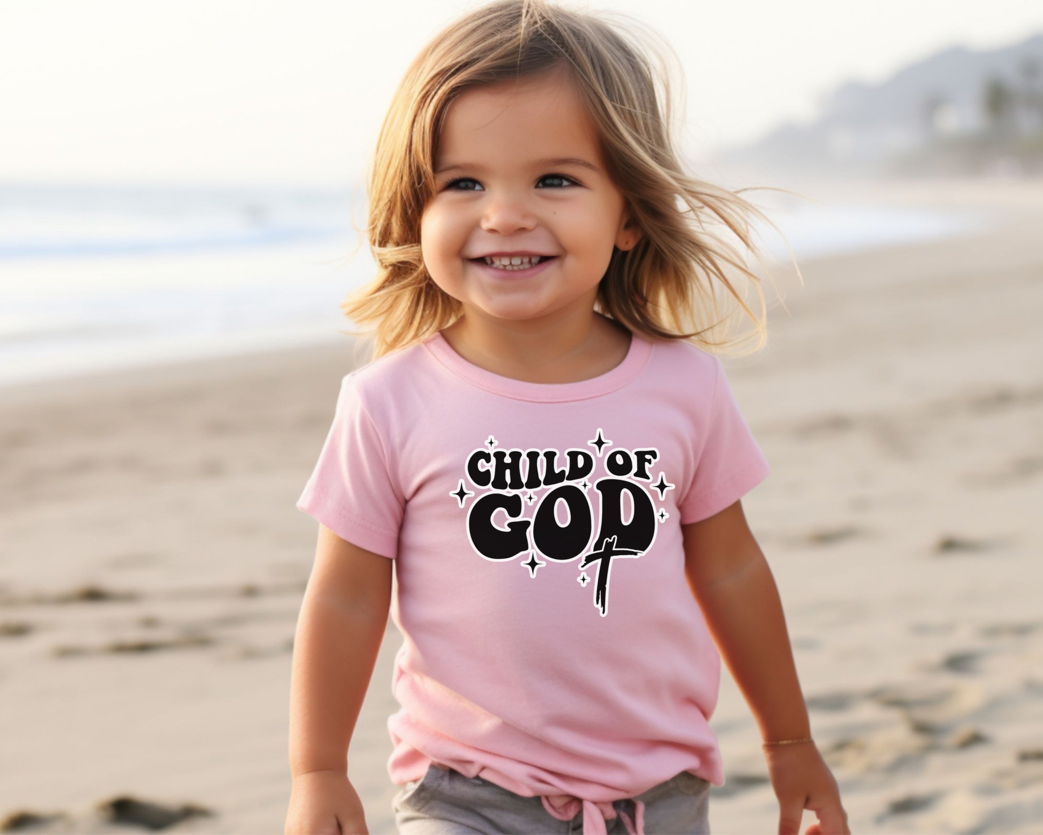 Child of God Toddler T-Shirt, Faith Inspired Kids Shirt, Christian Toddler Top, Cute Jesus Tee, Children's Gospel Apparel
