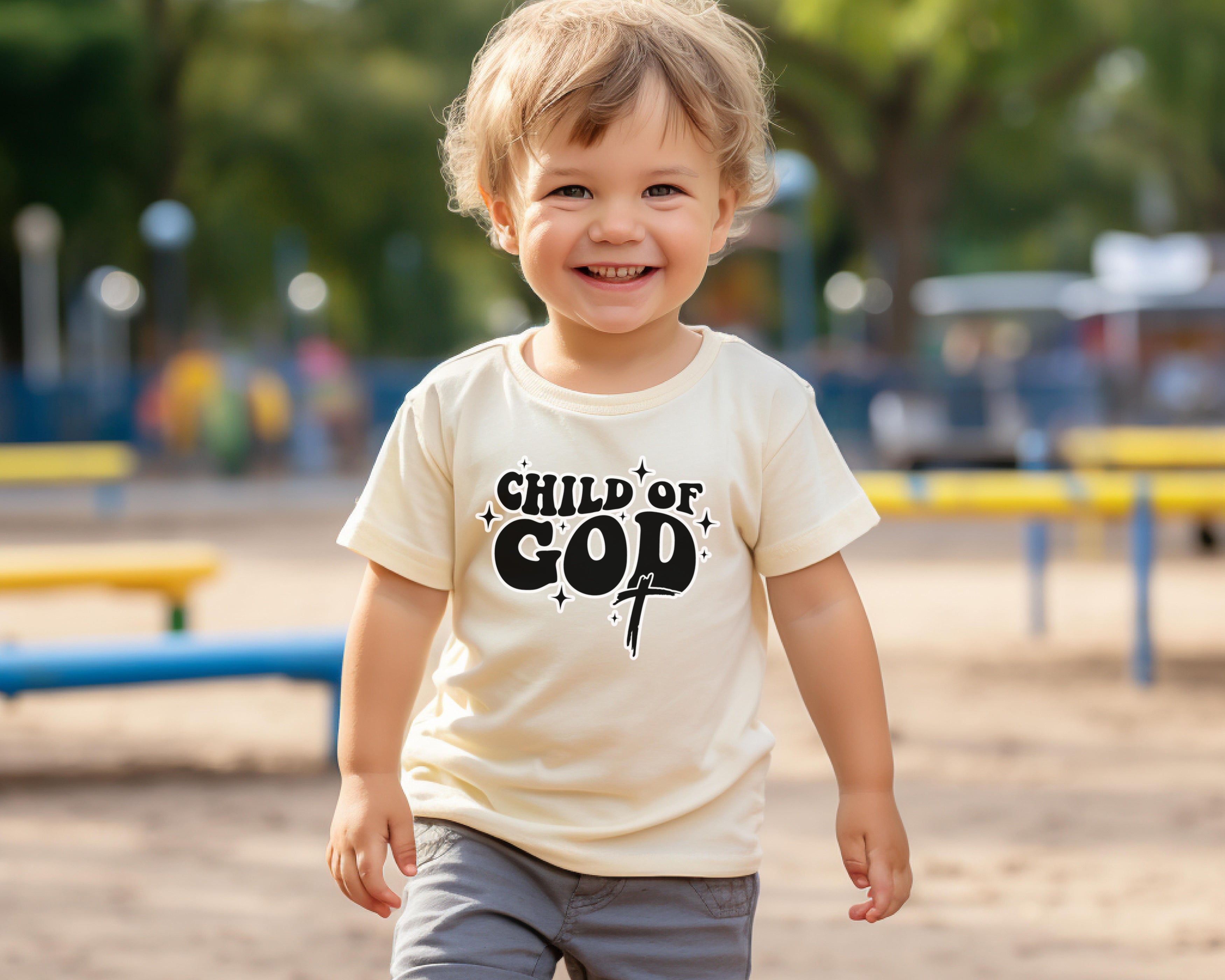 Child of God Toddler T-Shirt, Faith Inspired Kids Shirt, Christian Toddler Top, Cute Jesus Tee, Children's Gospel Apparel