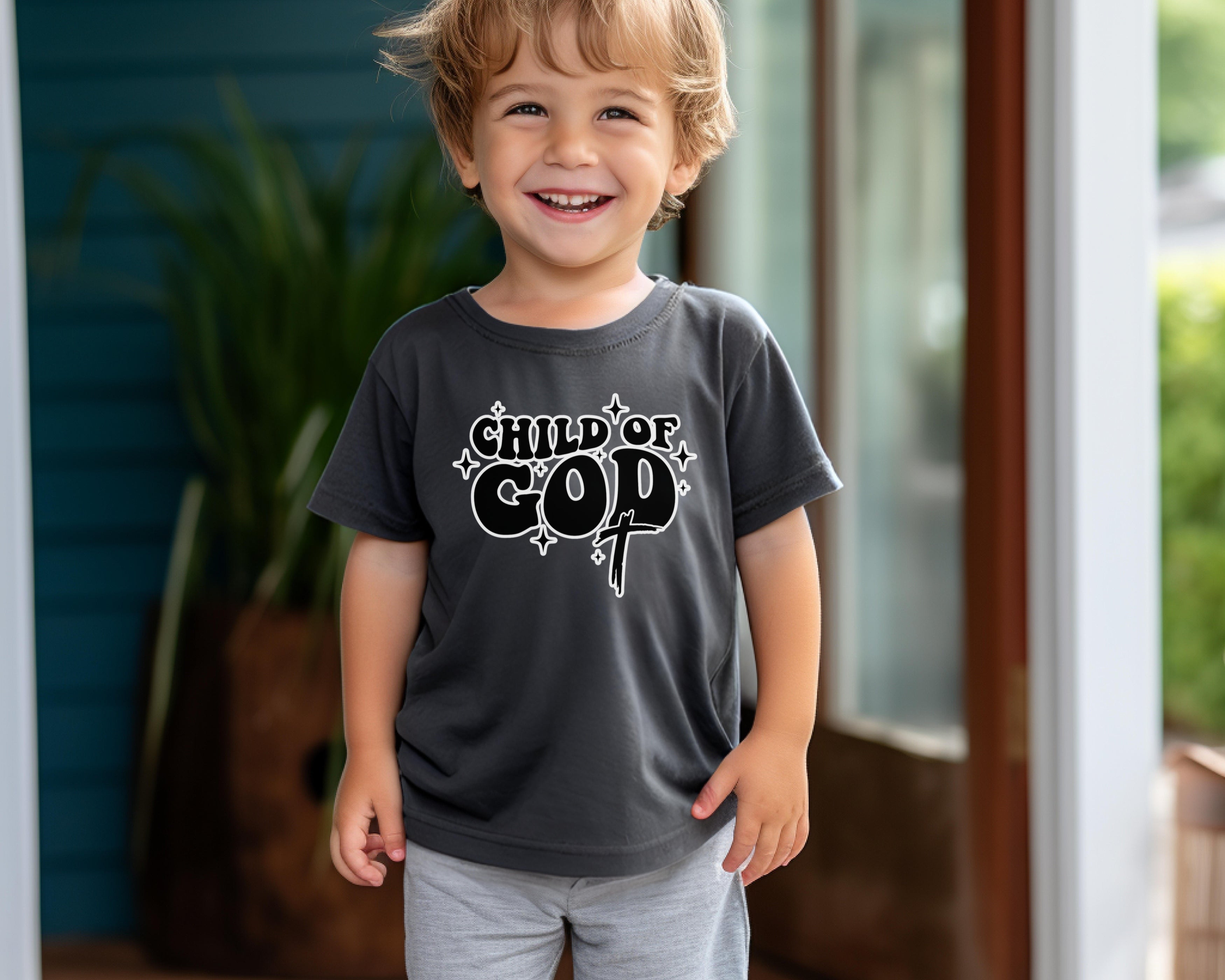 Child of God Toddler T-Shirt, Faith Inspired Kids Shirt, Christian Toddler Top, Cute Jesus Tee, Children's Gospel Apparel