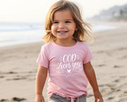 God Loves You Toddler T-Shirt - My Faith My Father