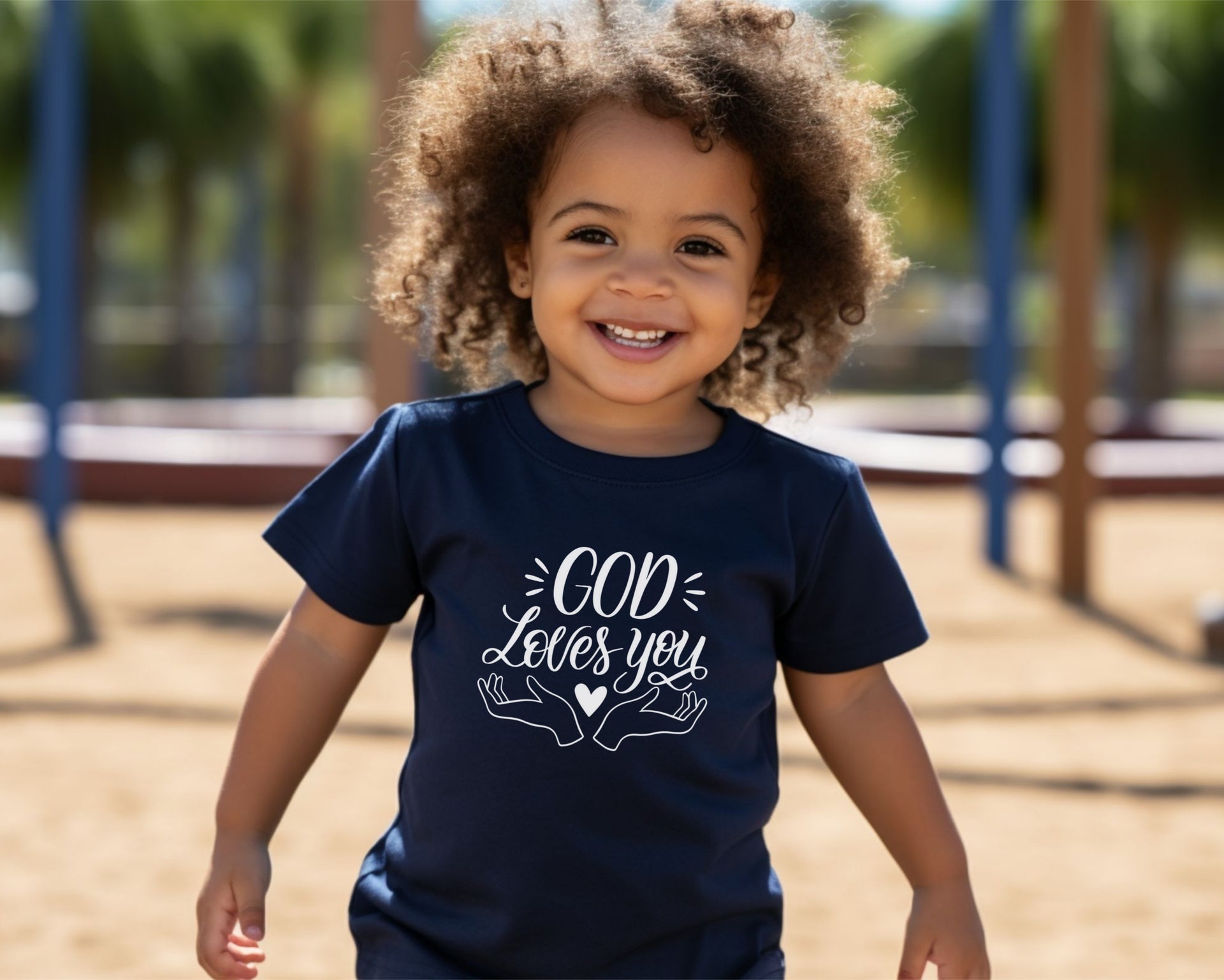 God Loves You Toddler T-Shirt - My Faith My Father