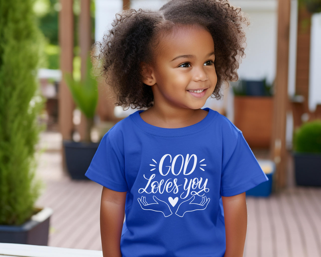 God Loves You Toddler T-Shirt - My Faith My Father
