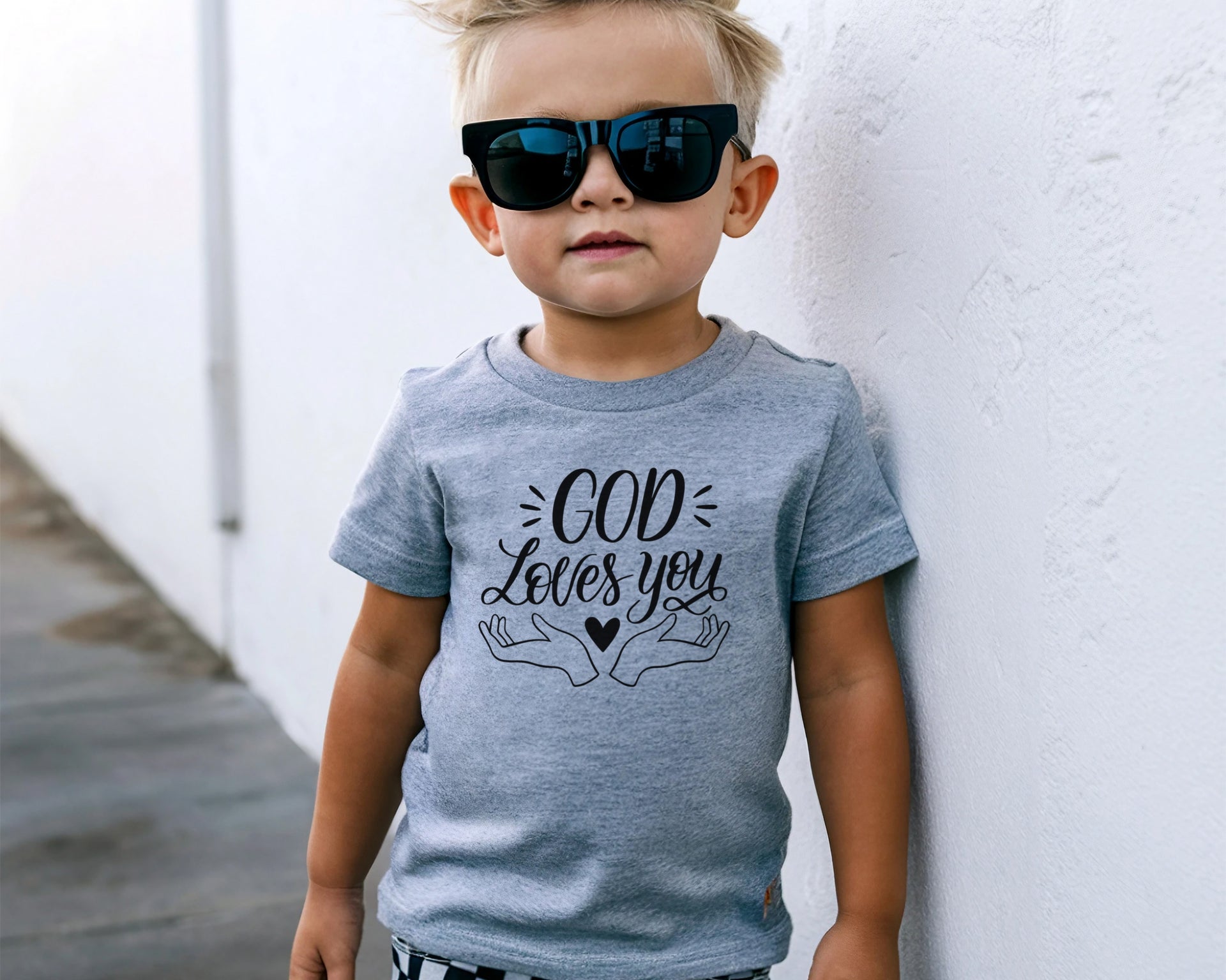 God Loves You Toddler T-Shirt - My Faith My Father