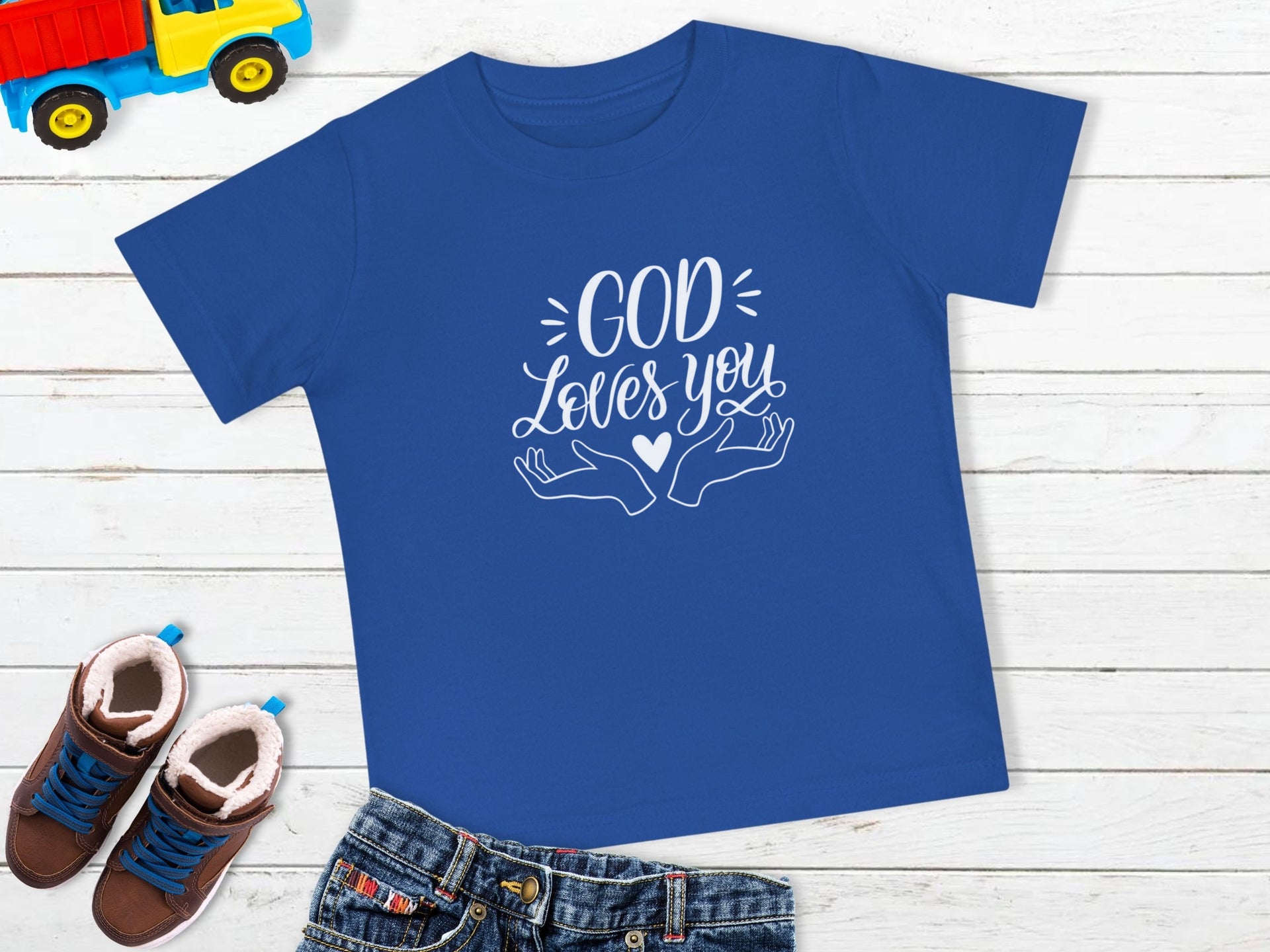 God Loves You Baby T-Shirt - My Faith My Father