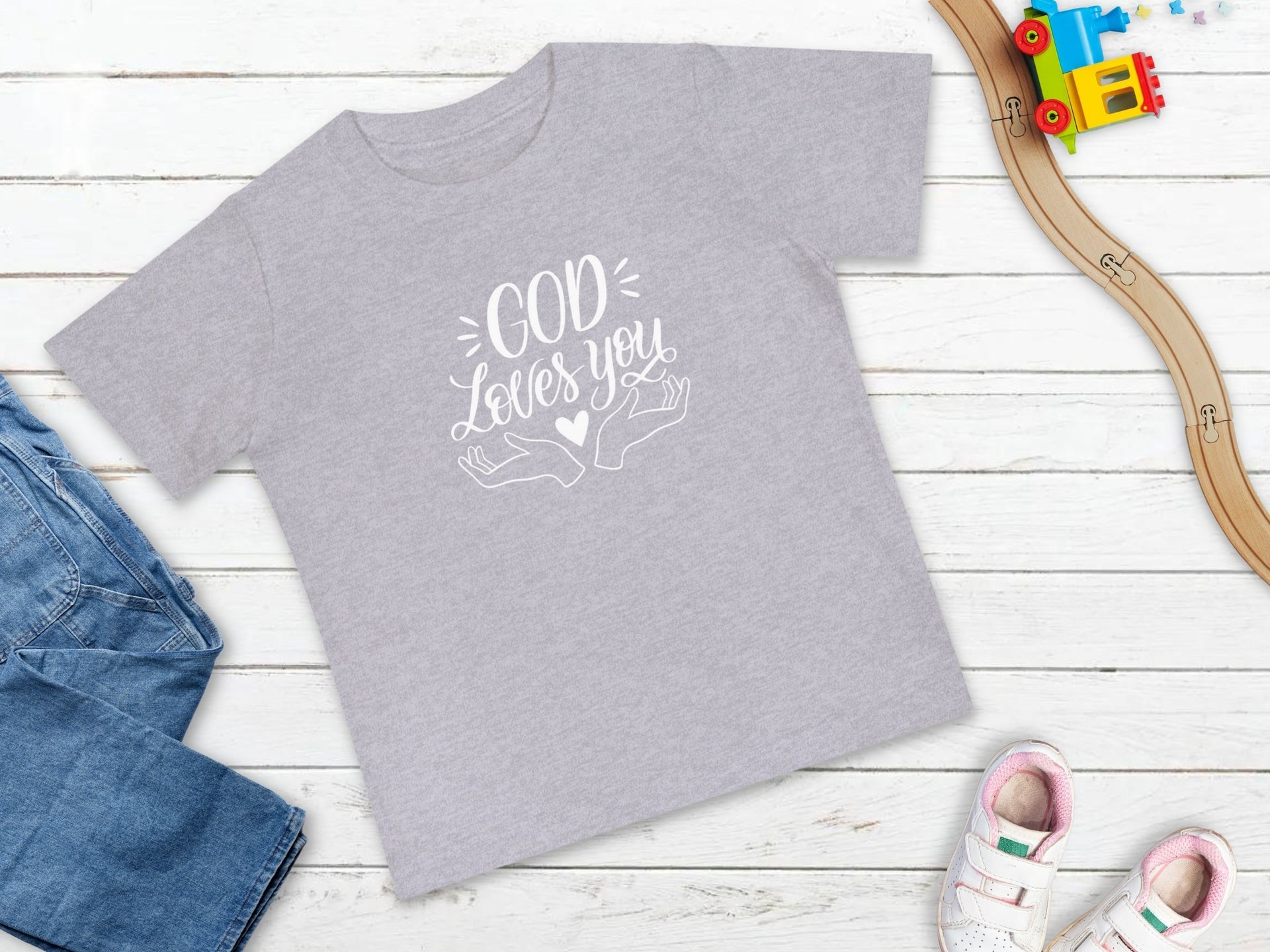 God Loves You Baby T-Shirt - My Faith My Father