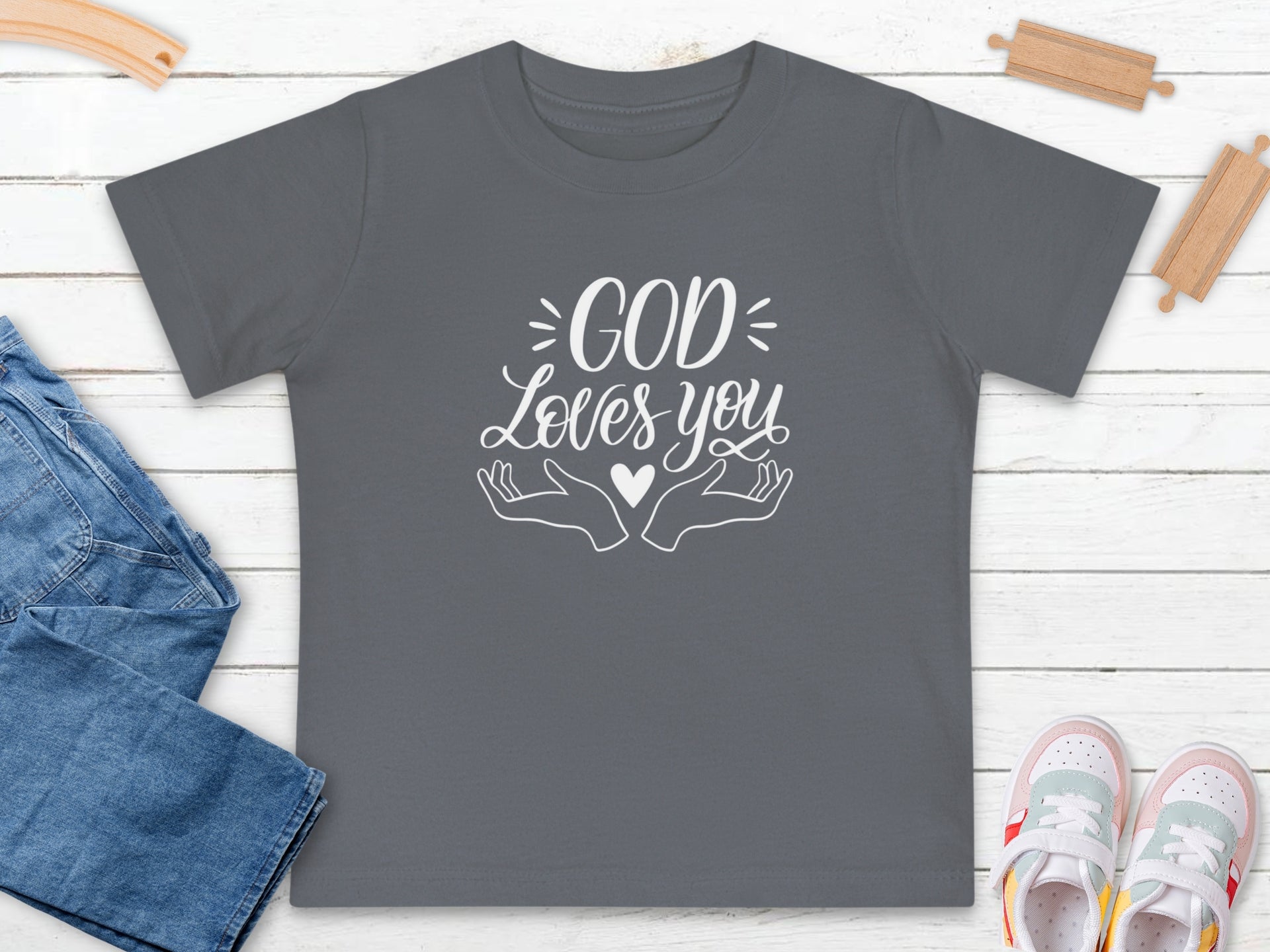 God Loves You Baby T-Shirt - My Faith My Father