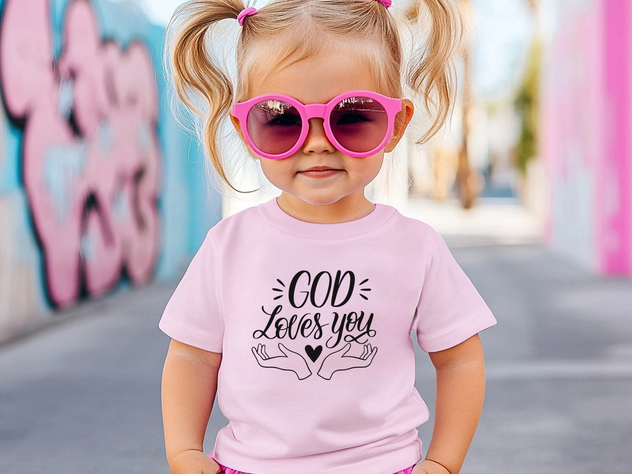 God Loves You Baby T-Shirt - My Faith My Father